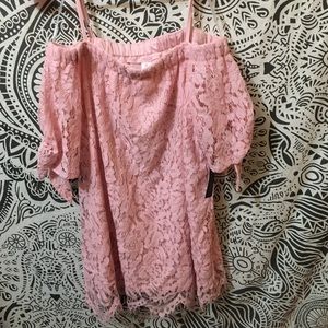 Super cute pink lace shirt